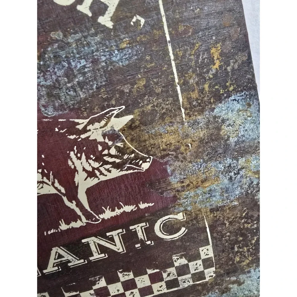Rustic Farmhouse Milk Jug Wall Decor‎ Farm Fresh Organic Pig Rooster Sign